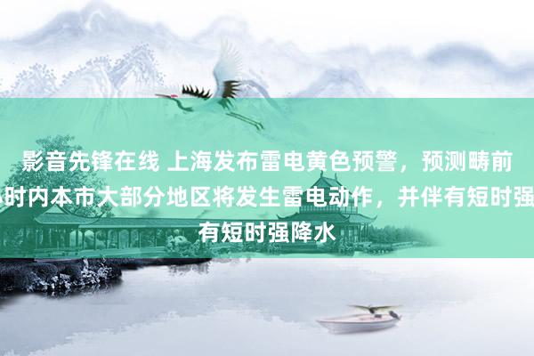 影音先锋在线 上海发布雷电黄色预警，预测畴前24小时内本市大部分地区将发生雷电动作，并伴有短时强降水